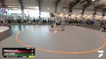 85 lbs Round 1 - Preston Elliott, All American Wrestling Club vs Liana Rivera, NB Elite Wrestling Club