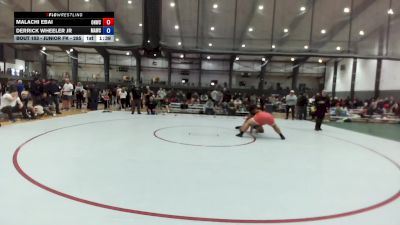 Junior FK - 285 lbs Semis - Malachi Ebai, Oak Harbor Wrestling Club vs Derrick Wheeler Jr, Mt Adams Wrestling Club