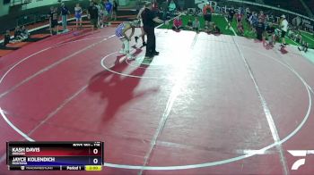 126 lbs Cons. Round 3 - KASH DAVIS, Oregon vs Jayce Kolendich, Montana