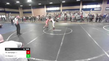 106 lbs Consi Of 16 #2 - Madyx Sampaga, Hui Makoa WC vs Diego Chacon, Juggernaut WC