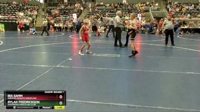 70 lbs Champ. Round 1 - Rylan Fredrickson, Glenwood Wrestling Club vs Ira Samm, Greater Heights Wrestling