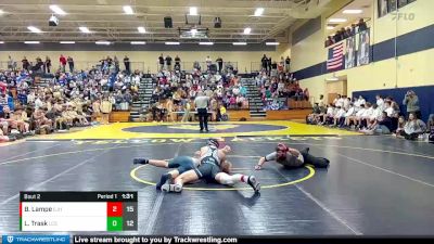 150 lbs Quarterfinals (8 Team) - Levi Trask, Landmark Christian School vs Ben Lampe, East Jackson HS