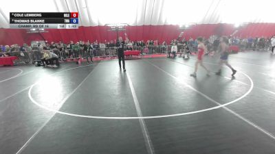 106 lbs Champ. Rd Of 16 - Cole Lemberg, New Lenox vs Thomas Blanke, The Wrestling Academy
