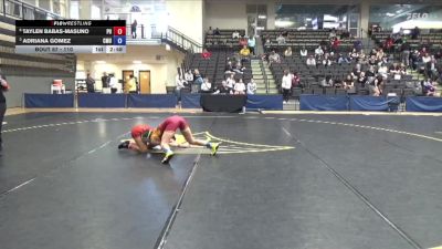 110 lbs Quarterfinal - Adriana Gomez, Colorado Mesa University vs Taylen Babas-Masuno, Pacific University