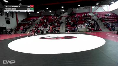 132 lbs Semifinal - Wyatt Wilkinson, SKIATOOK vs Caleb Jones, COWETA
