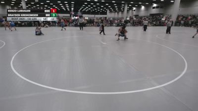 150 lbs Cons. Sub-rd Of 16 - Renzo Lubuguin, Mile High Wrestling Club vs Brayden Kreikemeier, MWC Wrestling Academy