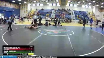 160 lbs Cons. Round 7 - Gage Wiggins, AAWA vs Ransom Randolph, Westside