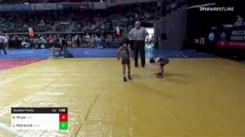 44 lbs Quarterfinal - Owen Pryor, Litchfield Wrestling Club vs John Petrovcik, Unattached