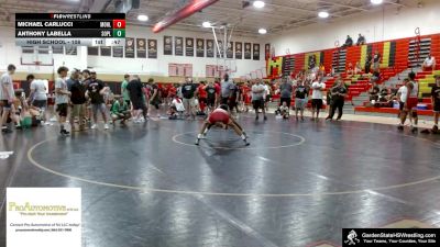 High School - 108 lbs 7th Place - Michael Carlucci, Morris Hills vs Anthony Labella, South Plainfield