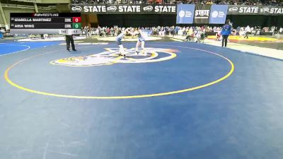 Girls 3A 100 lbs Cons. Round 1 - Aria Wing, Sedro-Woolley (Girls) vs Izabella Martinez, Sedro-Woolley (Girls)