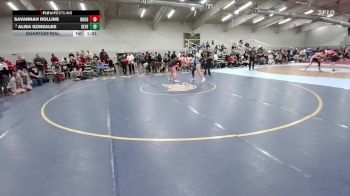 170 lbs Quarterfinal - Savannah Rollins, Roosevelt vs Alisa Gonzales, Severance