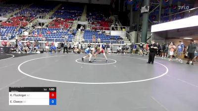 160 lbs Cons 32 #1 - Kal-El Fluckiger, Arizona vs Emerson Claeys, Colorado