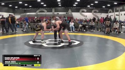 209 lbs Placement Matches (8 Team) - Wade Rees, Olympia/Demolition vs Kade Splinter, Refuse To Lose