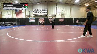67 lbs Final - Rex Stewart, Shelton Wrestling Academy vs Emersyn Carlton, Duncan Demon Wrestling