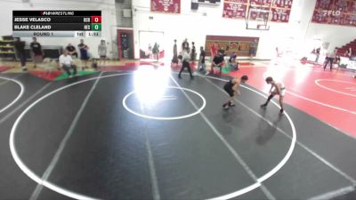 120-126 lbs Round 1 - Jesse Velasco, OCRTC vs Blake Cleland, Hesperia