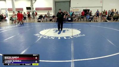 92 lbs Round 1 (8 Team) - Jericho Burkart, Oklahoma Blue vs Charlie Gaba, Arkansas