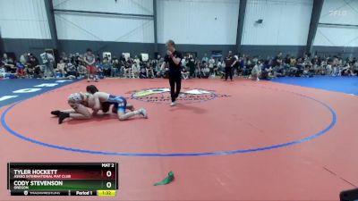 126 lbs Cons. Round 3 - Cody Stevenson, Oregon vs Tyler Hockett, Askeo International Mat Club