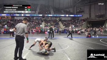 84 lbs Champ. Round 1 - Cooper Romero, WTC vs Braxton Hart, Hays Wrestling Club