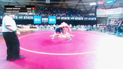 Boys 1B/2B 285 Semifinal - Kaden Hippler, Kettle Falls vs Derrik Wheeler, White Swan