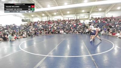 91 lbs 1st Place Match - Blake Williams, Sanderson Wrestling Academy vs Zachary De Hoyos, Champions Wrestling Club
