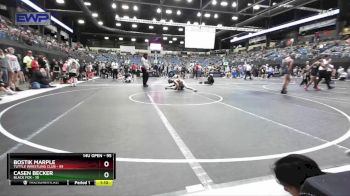 95 lbs Semifinal - Casen Becker, Black Fox vs Bostik Marple, Tuttle Wrestling Club