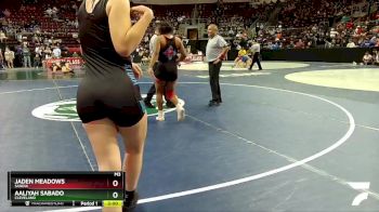 Girls 152 lbs Quarterfinal - Jaden Meadows, Sandia vs Aaliyah Sabado, Cleveland