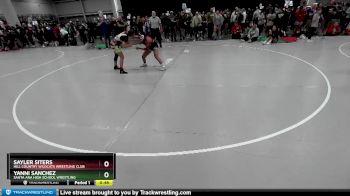 145 lbs Cons. Round 3 - Yanni Sanchez, Santa Ana High School Wrestling vs Sayler Siters, Hill Country Wildcats Wrestling Club