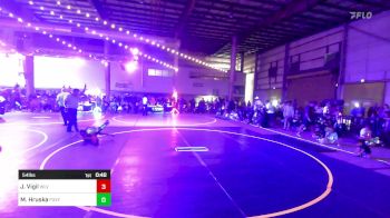 54 lbs Round Of 16 - Joaquin Vigil, Wlv Jr Wrestling vs Mason Hruska, FoxFit