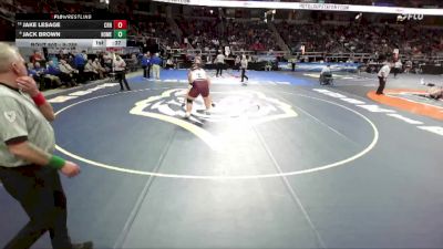 II-285 lbs Cons. Round 4 - Jack Brown, Homer vs Jake Lesage, Cobleskill-Richmondville HS