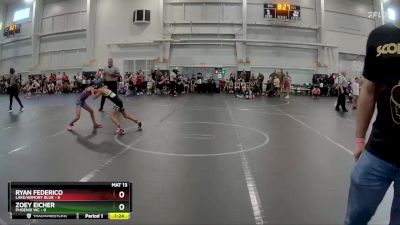 56 lbs Round 1 (6 Team) - Ryan Federico, Lake/Armory Blue vs Zoey Eicher, Phoenix WC