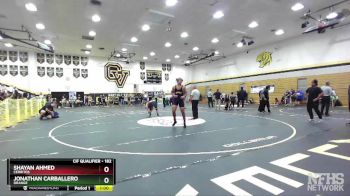 182 lbs Cons. Round 2 - Jonathan Carballero, Orange vs Shayan Ahmed, Cerritos
