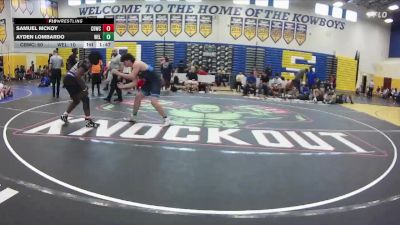 190 lbs Round 4 (8 Team) - Ayden Lombardo, Wellington vs Samuel McKoy, Cocoa Beach WC