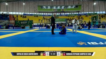Barbara Stephanie Campos De Cama vs Sophia De Souza Santos Brito 2026 Brasileiro Jiu-Jitsu IBJJF