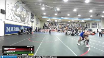 113 lbs 5th Place Match - Liam Qureshi, Fountain Valley vs Jimmy Romero, Cypress