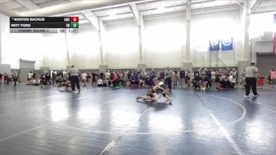 110 lbs Champ. Round 2 - Witt Ford, Elite Wrestling vs Boston Backus, Champions Wrestling Club