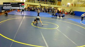 133 lbs Round 1 (6 Team) - Luke Potter, Cloud County Community College vs Case Jurgens, Southeast Community College