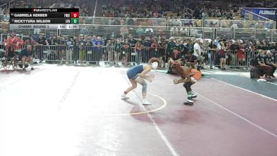 110 lbs Champ. Round 1 - Rickyyura Wilson, Lincoln Park Academy vs Gabriela Kerber, Freedom
