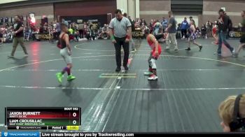 60 lbs Cons. Semi - Jaxon Burnett, Ninety Six Wc vs Liam Crousillac, Gulf Coast Wrestling Club