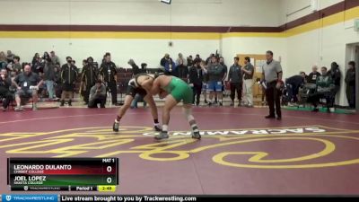 197 lbs Champ. Round 1 - Leonardo Dulanto, Chabot College vs Joel Lopez, Shasta College