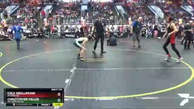 95 lbs Cons. Semi - Cole Grollimund, St Louis WC vs Christopher Miller, Williamston WC
