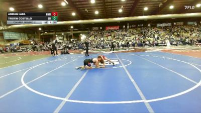 144 lbs Champ. Round 2 - Adrian Lara, Moorcroft Mat Masters vs Tristin Costello, Gordon-Rushville Wrestling