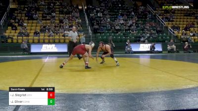 174 lbs Semifinal - Jared Siegrist, Lock Haven University vs Jacob Oliver, Edinboro University