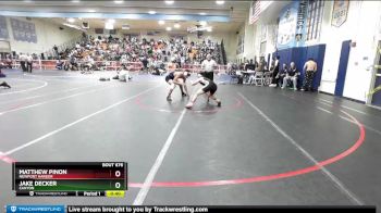 132 lbs Cons. Round 7 - Matthew Pinon, Newport Harbor vs Jake Decker, Canyon