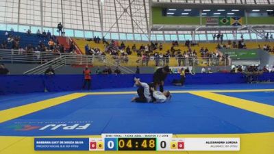 ALESSANDRA LORENA vs BARBARA LUCY DE SOUZA SILVA 2026 FPJJ Circuito Paulista GI Etapa 3
