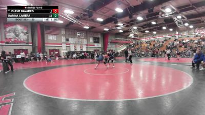 155 lbs Champ. Round 3 - Karina Camera, San Dimas vs Jolene Navarro, La Sierra