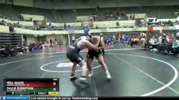 285 lbs Quarterfinals (8 Team) - Will Adams, Ankeny Centennial vs Paulie Robertson, Glenbard North