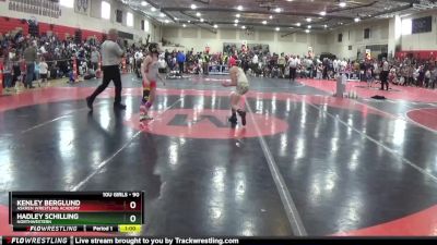 90 lbs Round 2 - Kenley Berglund, Askren Wrestling Academy vs Hadley Schilling, Northwestern