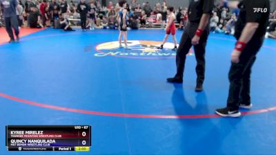 67 lbs Quarterfinal - Kyree Mirelez, Thunder Mountain Wrestling Club vs Quincy Nanquilada, Mat Demon Wrestling Club