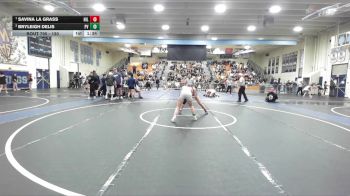 130 lbs 1st Place Match - Savina La Grass, Hillcrest vs Bryleigh Delis, Paloma Valley