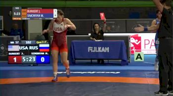 57 kg Prelims - Jenna Burkert, USA vs Marina Simonyan, RUS